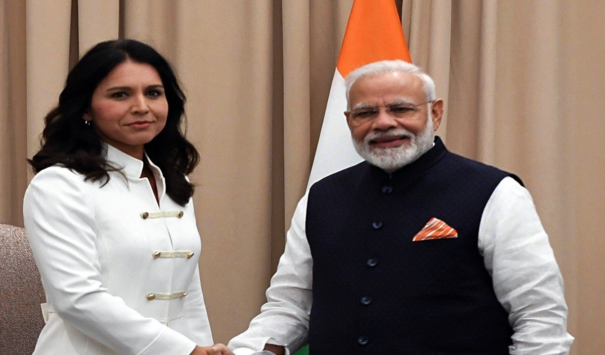 PM Narendra Modi in America | After reaching Washington, PM Modi met Tulsi Gabbard, discussed Indo-US friendship