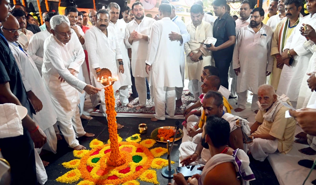 not gaya but gayaji nitish government changed name of religious city before elections