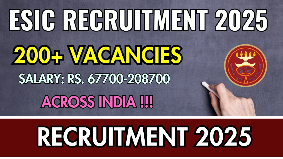 ESIC Assistant Professor Recruitment 2025 - SarkariResultDaily.in