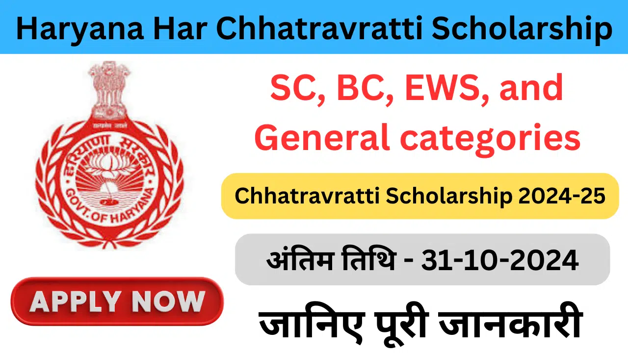 Haryana Har Chhatravratti Scholarship Scheme 2025 - SarkariResultDaily.in