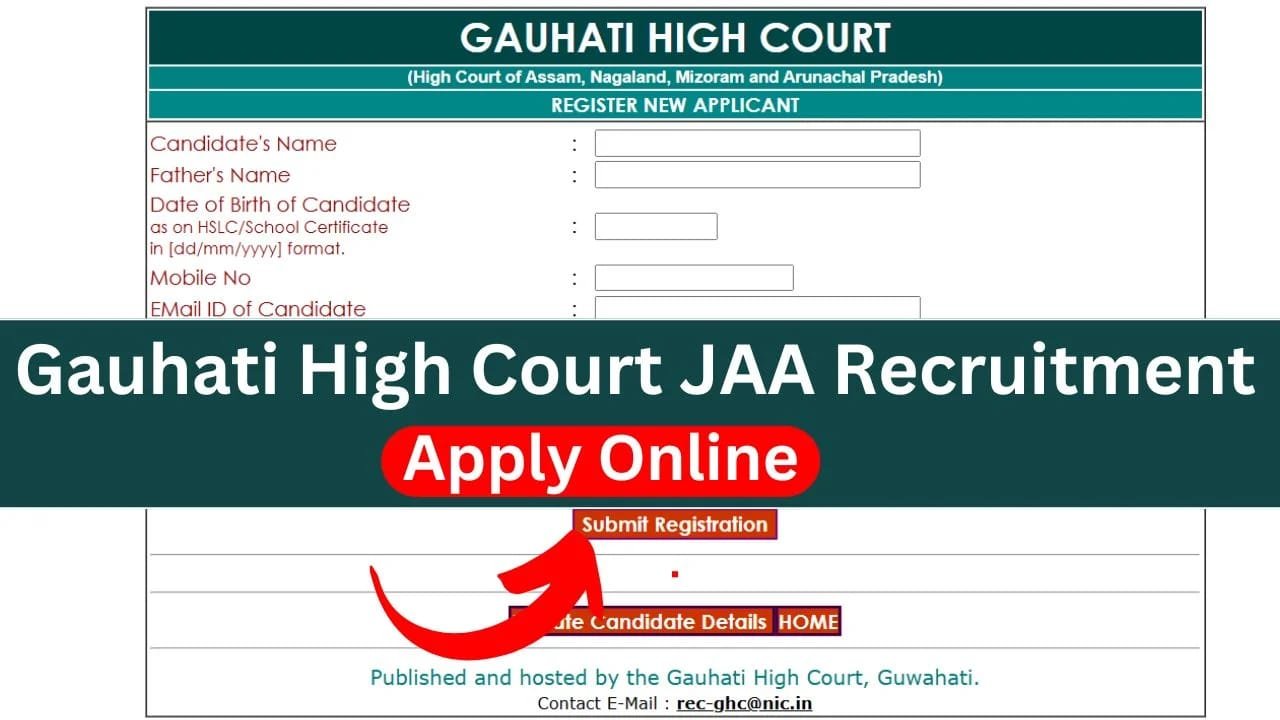 Gauhati High Court JAA Recruitment 2025