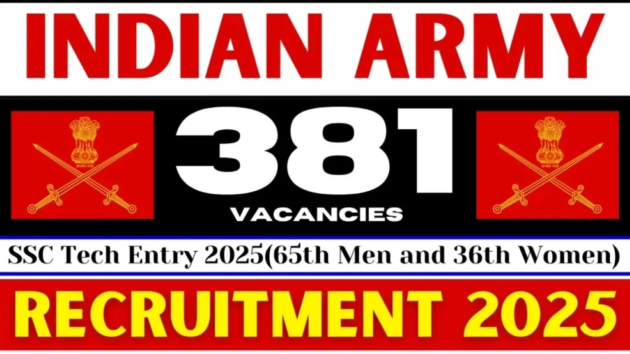 Indian Army SSC Technical Entry Recruitment 2025 - SarkariResultDaily.in