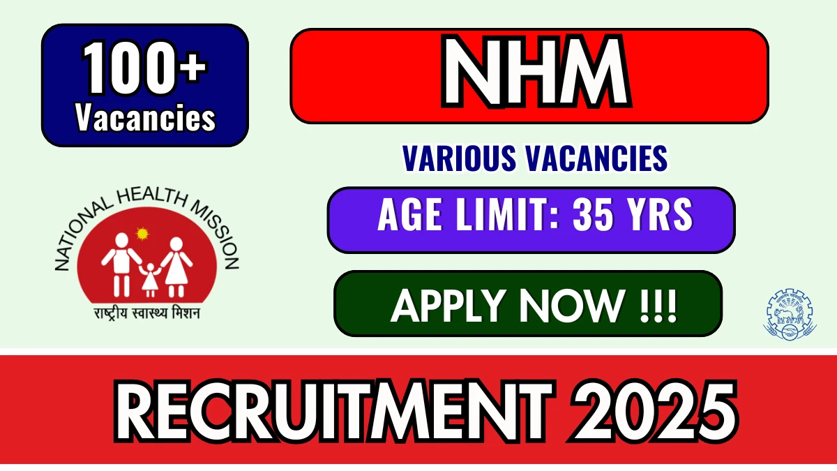 NHM Pudukkottai Recruitment 2025 (129 Posts) - SarkariResultDaily.in