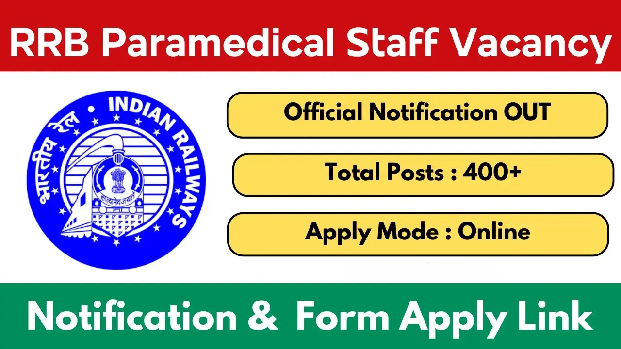 RRB Paramedical Staff Recruitment 2025 - SarkariResultDaily.in