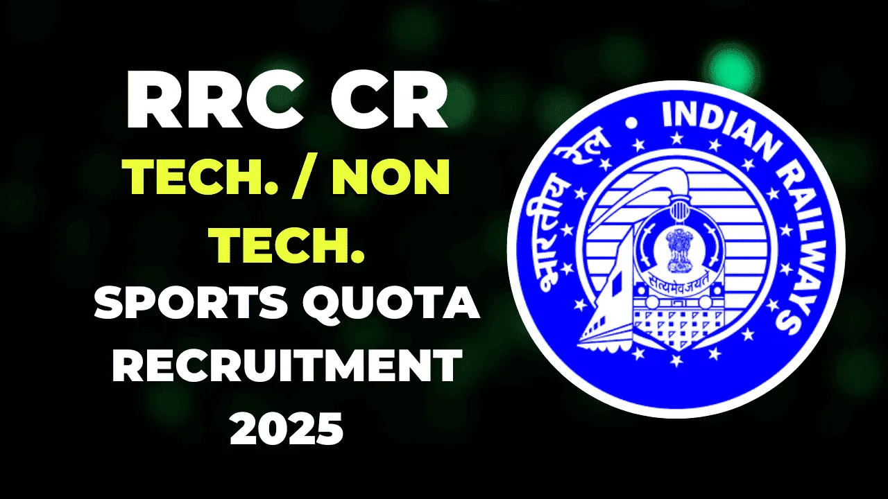 RRC Central Railway Sports Quota Recruitment 2025 (59 Group C & D Posts) - SarkariResultDaily.in
