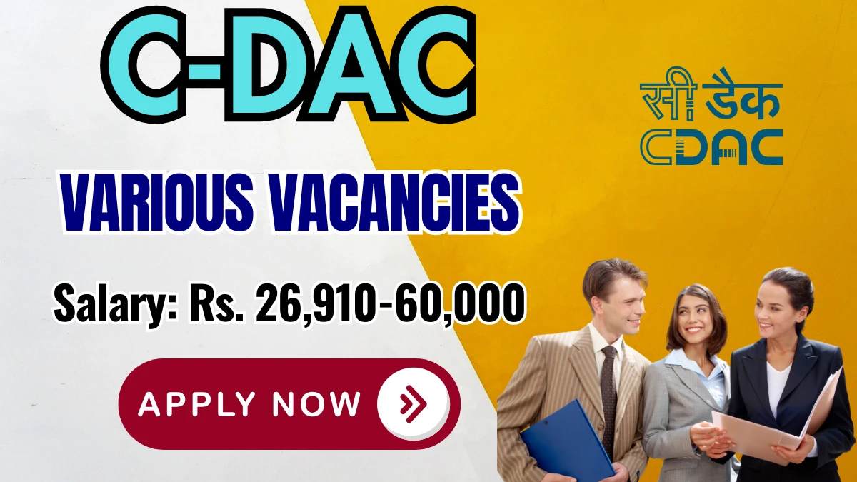 C-DAC Chennai Recruitment 2025 (62 Posts Vacancy) - SarkariResultDaily.in