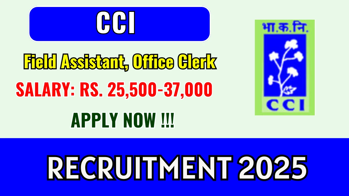 CCI Recruitment 2025 Walk-in - SarkariResultDaily.in