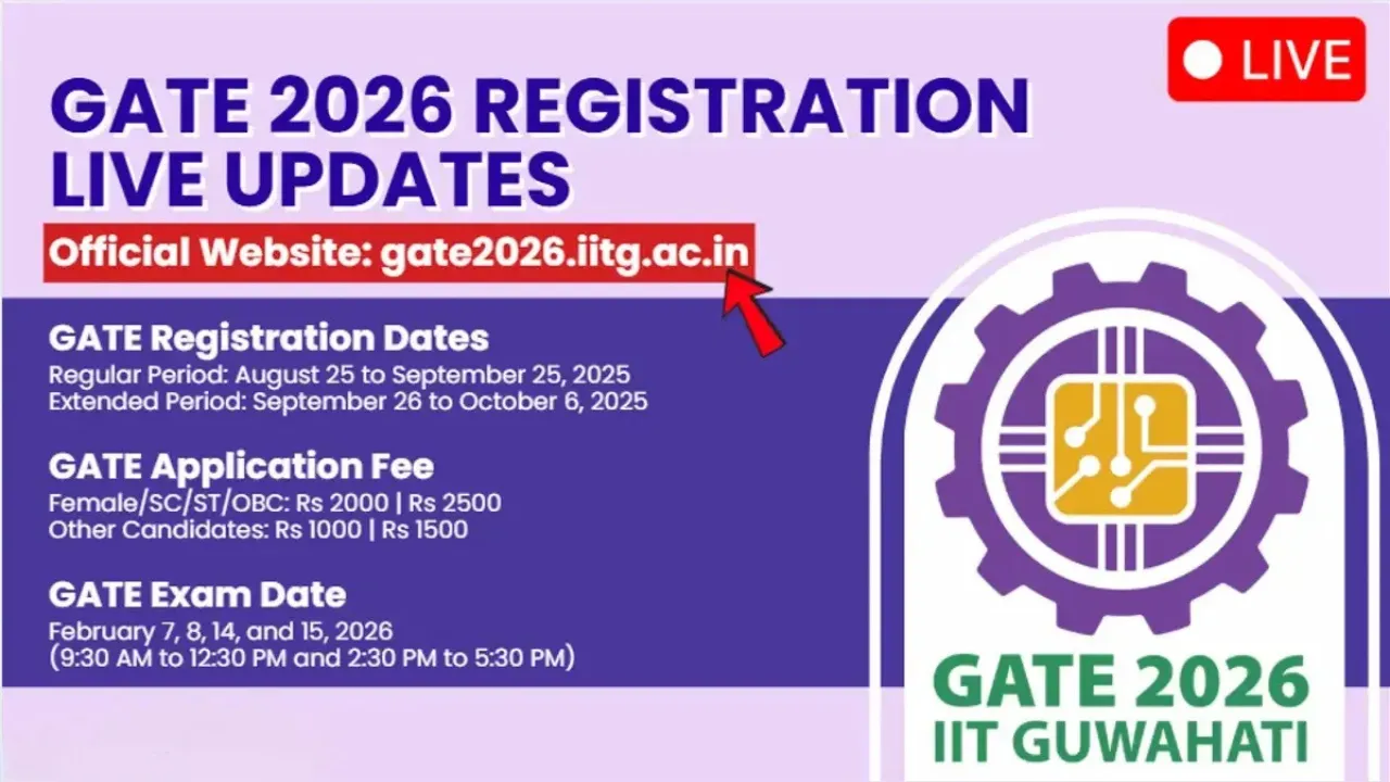 IIT GATE 2026 Registration Online Form - SarkariResultDaily.in