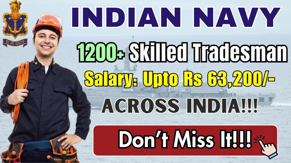 Indian Navy Civilian Recruitment 2025 (1266 Posts Vacancy) - SarkariResultDaily.in