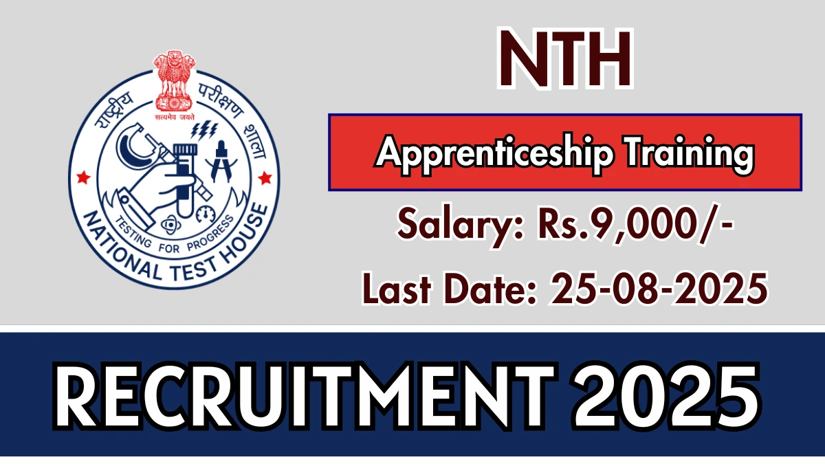NTH Apprentice Recruitment 2025 - SarkariResultDaily.in