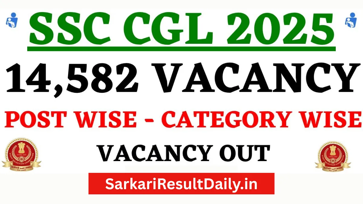SSC CGL 2025 – Tentative Vacancy Details - SarkariResultDaily.in