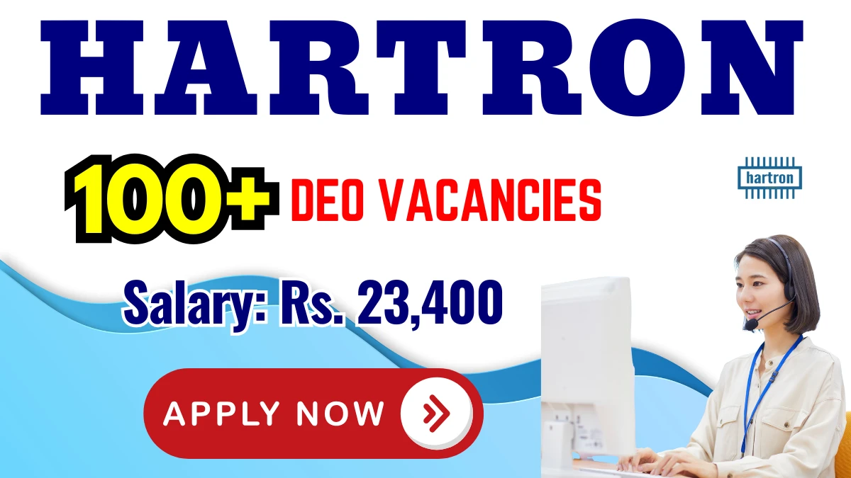 HARTRON Data Entry Operator (DEO) Recruitment 2025 (Apply Online for 130 Posts) - sarkariresultdaily.in