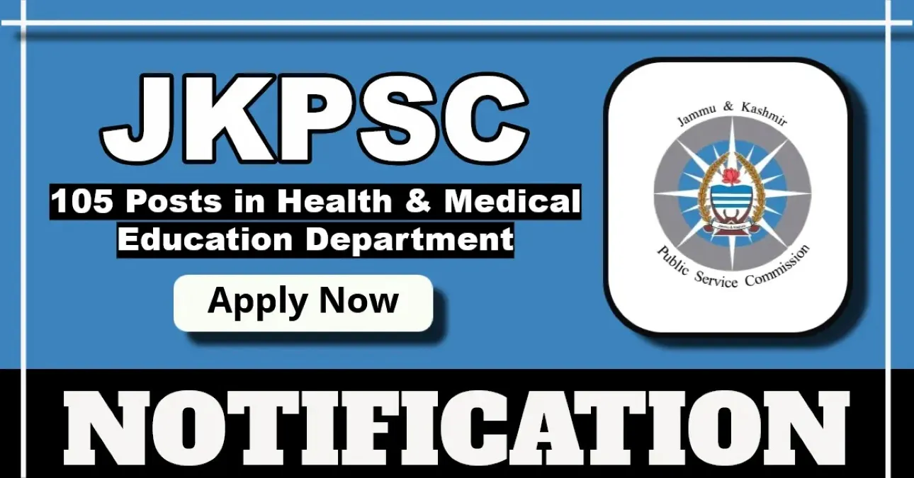JKPSC Assistant Professor Recruitment 2025 (105 Posts Vacancy)