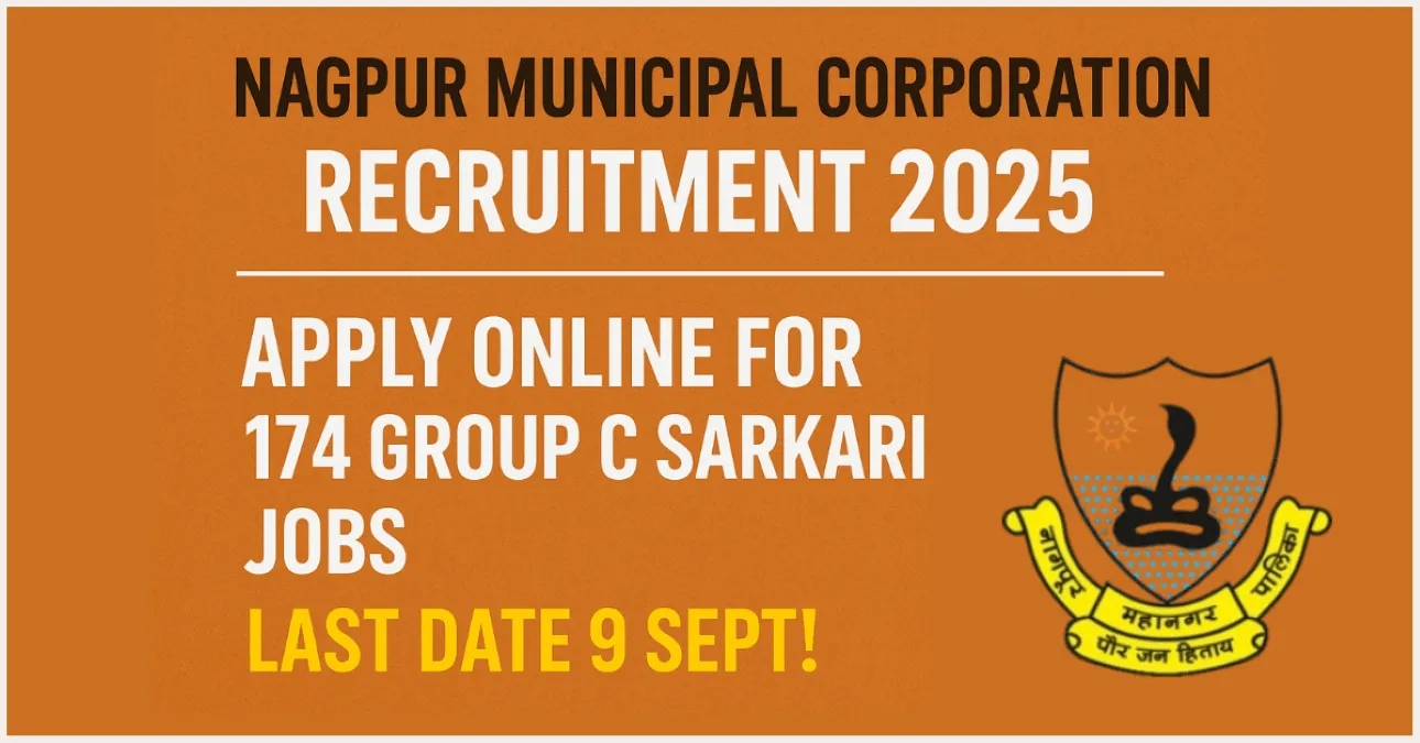 NMC Nagpur Recruitment 2025 (174 Posts Vacancy) 1 NMC Nagpur Recruitment 2025 (174 Posts Vacancy) - SarkariResultDaily.in