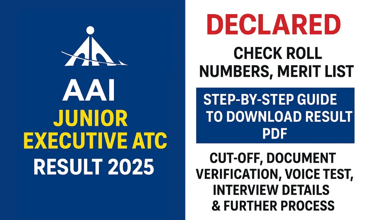 AAI Junior Executive (ATC) Result 2025 - SarkariResultDaily.in