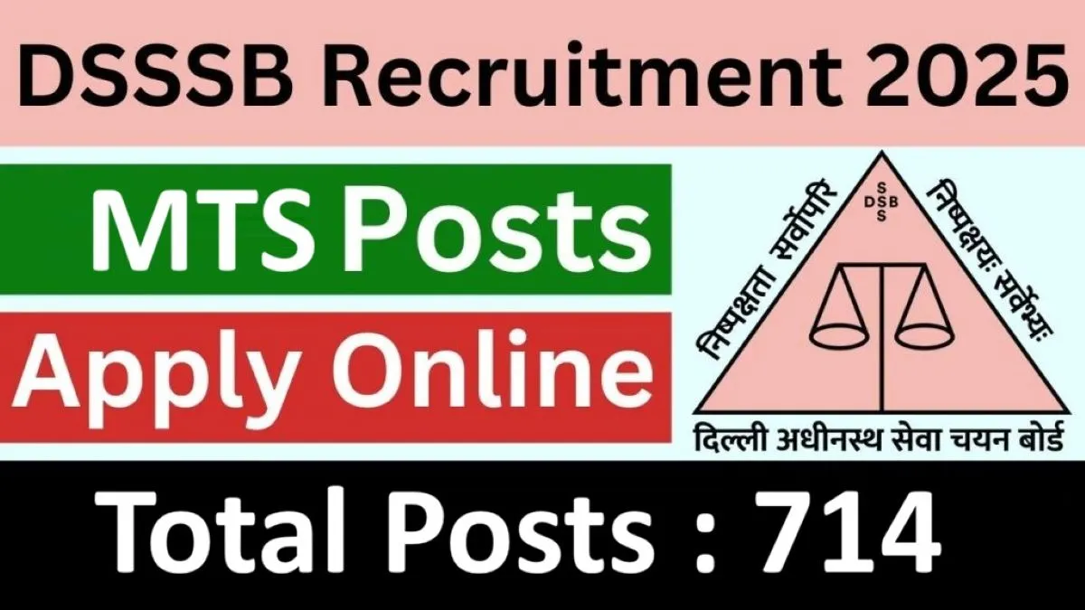 DSSSB MTS Recruitment 2026 (714 Posts) - SarkariResultDaily.in